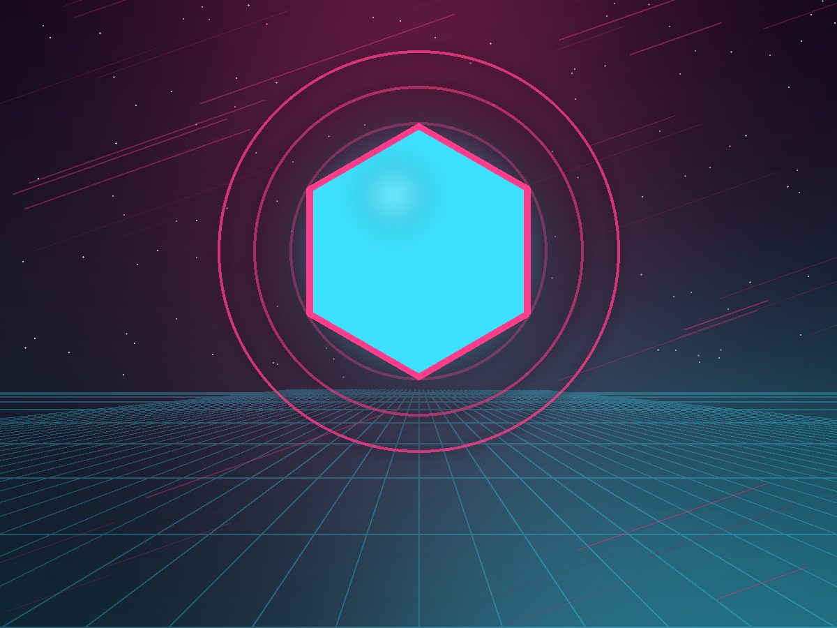 Neon illustration representing the Moov Course studio